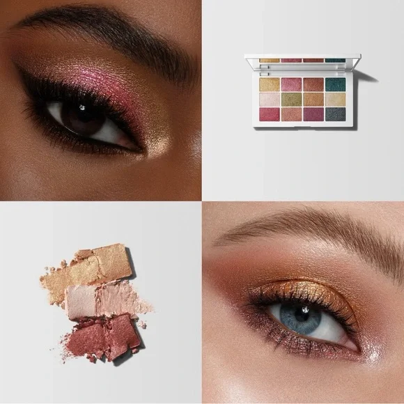NIB Makeup By Mario Metallic Shimmer Eyeshadow Palette - Multi-Color